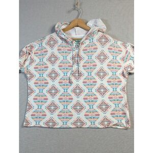 Range Rock & Roll Denim Aztec Hoodie Women's Large SUPER SOFT
